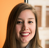 Portrait of Victoria Lawson, CFO and leader at a financial trading company